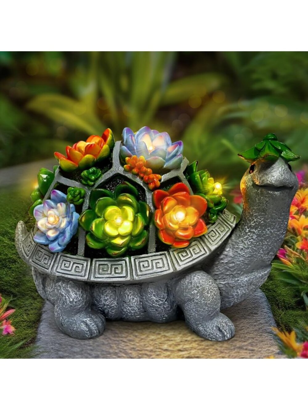 Large Solar Garden Turtle Statue Light - Outdoor Decor for Yard, Patio & Gifts